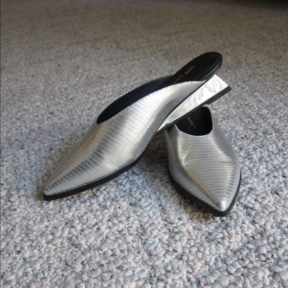 United Nude Silver Lev Mule Lo
